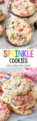 This 15 minute gluten free cocoa cookies recipe is very easy to make and it comes handy when you're short on time, but you wanna make yourself a treat. Sprinkle Cookies Recipe Dairy Free Sugar Cookies Recipe Crazy For Crust