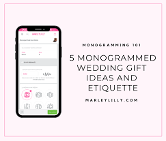Browse and compare custom gift ideas such as tote bags, money clips, cake knife and server sets, keychains and more; 5 Monogrammed Wedding Gift Ideas And Etiquette Blog Marleylilly Blog