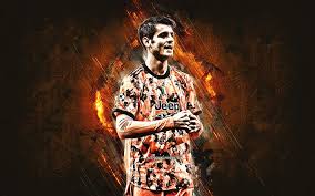 Nel recupero della terza giornata del girone d'andata di serie a, la juventus ha avuto la meglio sul napoli. Download Wallpapers Alvaro Morata Juventus Fc Spanish Footballer Orange Stone Background Football For Desktop Free Pictures For Desktop Free