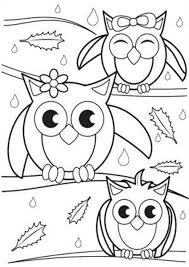 Owl coloring pages for kindergarten. Simple Kids Coloring Page Novocom Top