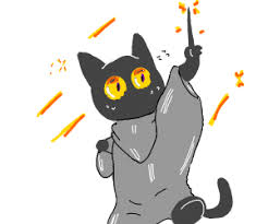 Video game rack fighter, official bookshelf battle blog video game correspondent. Google Doodle Wizard Cat Drawception