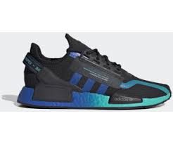 This nmd v2 comes highlighted with black primeknit across the upper following we have an elastic pull tab with japanese characters, black rubber outsole and a blue and red split boost midsole. Adidas Nmd R1 V2 Core Black Blue Cloud White Ab 125 96 Preisvergleich Bei Idealo De