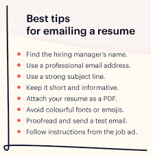 Changing your email will create a new resume. What To Write In An Email When Sending A Resume Samples