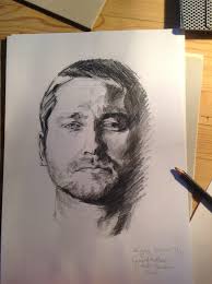 My tribute drawing of Claude Rains as the Phantom of the Opera... :)