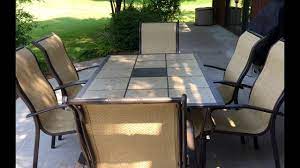 Maybe you would like to learn more about one of these? Mainstays Wesley Creek 7 Piece Tan Outdoor Patio Dining Set Review Youtube