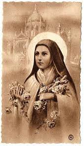 St Theresa With Roses Antique Vintage French Holy Prayer Card Catholic Gift Confirmation Present St Therese Of Lisieux Saint Teresa Catholic