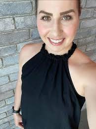 Stretchy amazing halter gown in store now!!