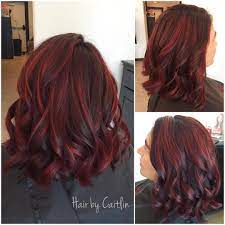 Red And Black Hair Red Balayage See This Instagram Photo By Caitlinrocksmylocks 1 Like Pinwheel Hair Color Balayage Hair Blonde Long Hair