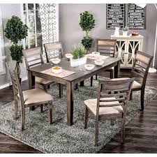 Save on furniture & more. Furniture Of America Keso Rustic Solid Wood 7 Piece Dining Set On Sale Overstock 17761790