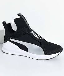 Black And Silver Shoes Puma Fierce Core Black Silver Shoes Sneakers Fashion Silver Shoes Shoes