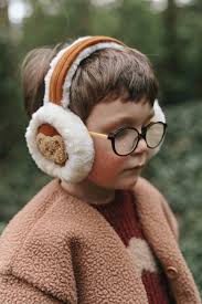 Children's Chestnut Teddy Bear Ear Muffs
