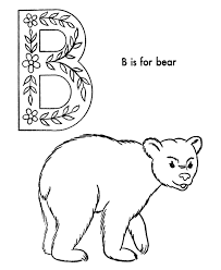 Abc Coloring Activity Sheet Bear Animals Coloring Page Letter B Coloring Pages Coloring Pages Alphabet Coloring