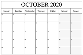 19 free printable yearly calendar templates for 2020 in microsoft word format. October 2020 Calendar Pdf Word Excel Template 1 Free Printable Calendar Templates Printable Calendar Word Blank Calendar Pages