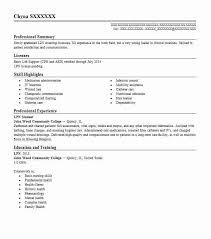 Student Lpn Resume Example Northwest Manor Taylor Michigan