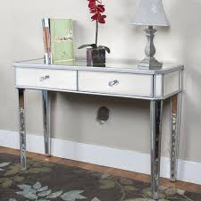Best Choice Products Mirrored Console Table Vanity Desk Mirror Glam 2 Drawers Home Furniture Vi Mirrored Console Table Mirrored Sofa Table Mirrored Furniture