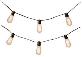 12 Cleveland Vintage Lighting 10 Edison Light Bulb Socket Cord Set Black Wire Industrial Outdoor Rope And String Lights By Northlight Seasonal