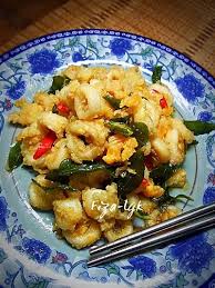 Sotong Goreng Telur Masin Resep Masakan Asia Makanan Resep Seafood