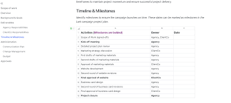 Scope of work Template | Lark Templates