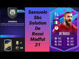 Russia experienced a rollercoaster of a qualifying campaign to reach euro 2016. Sassuolo Sbc De Rossi Madfut 21 Youtube