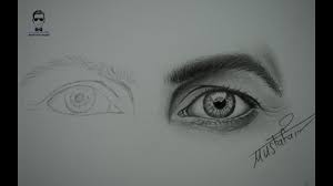 تعلم رسم العيون تخطيط وتظليل العين بشكل بطيء how to draw eyes eye drawing pencil portrait portrait drawing