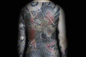 Black And Red Dragon Back Tattoo 50 Japanese Back Tattoo Designs For Men Traditional Ink Ideas Japanese Back Tattoo Tattoo Designs Men Back Tattoo
