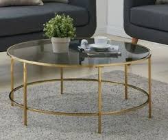 About 47% of these are coffee tables, 5% are dining tables, and 0% are living room chairs. Round Coffee Table Gold With Smoked Glass Centre Table Living Room Furniture 5056034031737 Ebay
