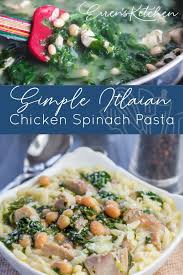 Italian Chicken And Spinach Pasta Recipe In 2020 Spinach Pasta Spinach Pasta Recipes Chicken Pasta Recipes