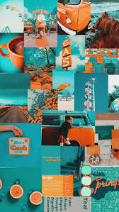 A wallpaper or background (also known as a desktop wallpaper, desktop background, desktop picture or desktop image on computers) is a digital image (photo, drawing etc.) used as a decorative background of a graphical user interface on the screen of a computer, mobile communications device or other electronic device. P R E T T Y Iphone Wallpaper Orange Teal And Orange Aesthetic Orange Aesthetic