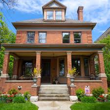 The couches in the front of the fireplace are the typical traditional four square looks. Concordia Four Square House In Milwaukee Went From Shabby To Shining
