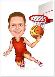 Basketball Caricature Caricature Basketball Players Custom Cartoons