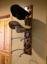 20 Wooden Wall Rack Ideas To Store Your Cowboy Hat Diy Hat Rack Cowboy Hat Rack Hat Rack