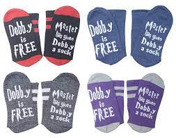 Clothing Shoes Accessories Harry Potter Dobby Socks Master Has Given Dobby A Sock Dobby Is Free Hot Hosiery Socks