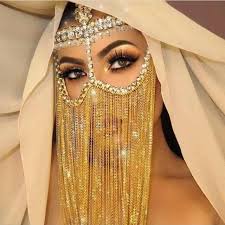 Arabian Face Jewellery Fashion Mask Arabian Women