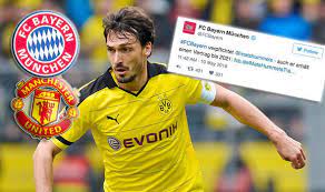Bayern munich have confirmed mats hummels will leave in a £33million deal to return to borussia dortmund. Confirmed Mats Hummels Signs For Bayern Munich Over Manchester Utd Football Sport Express Co Uk