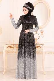 Tesetturlu Abiye Elbise Pul Payetli Gri Tesettur Abiye Elbise 8576gr Tesetturisland Com The Dress Musluman Elbisesi Elbise