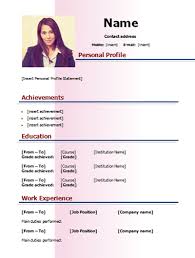 Zoki's simple and clean word resume template was created on 17th october, 2016 and is created in partnership with digital print and design company moo, this cv is a modern word resume template. Download Cv Simple Model Word And Color Pink 2 Pages Cv Models Com Download Stylish Cv Form And Templates Word Doc Docx