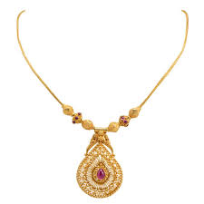 Buy Joyalukkas 22k Gold Necklace Online At Low Prices In India Amazon Jewellery Store Ama Gold Necklace Designs Gold Earrings Designs Gold Temple Jewellery