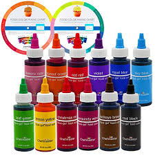 12 Food Color Chefmaster By Us Cake Supply 2 3 Ounce Liqua Gel C