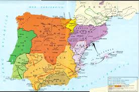 Peninsula Iberica Conquistas Cristianas De Los Siglos Xiii Al Xv Historia De Espana Mapa De Espana Geografia E Historia