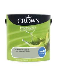 Sage green wall paint, brown wooden kitchen cabinet and. Mellow Sage Matt Standard Emulsion Crown Paints