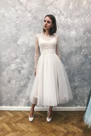 Short Wedding Dress Long Sleeve Tulle Wedding Dress Wedding Etsy Wedding Dress Styles Chart Short Wedding Dress Wedding Dress Long Sleeve