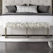 Anchor a master bedroom with the harlow bed, framed in gorgeous brushed brass and accentuated by a luxurious dark gray velvet headboard. Modern Harlow Canopy Bed Universal Furniture 1 Reviews Furniture Cart