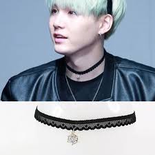 Kpop Bts Choker Bangtan Boys Necklace Jimin V Suga Wings You Never Walk Alone Entertainment Memorabilia Music Memorabilia Oth Bts Earrings Chokers Necklace