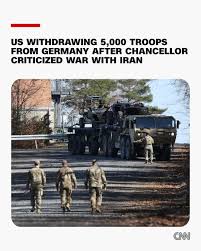 The Pentagon announced the US will be withdrawing roughly 5,000 troops from  Germany over the next year. https://cnn.it/4n5fcet
