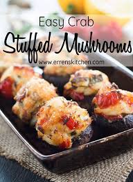 Easy Crab Stuffed Mushrooms Recipe Crab Stuffed Mushrooms Dinner Party Starters Stuffed Mushrooms