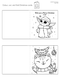 Creating your own christmas cards this year? Printable Color And Cut Christmas Cards Scyap