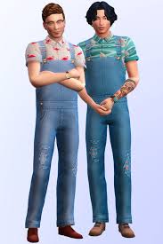 Crackpeas Blogspot De 2017 11 Male Likey Top Html Soft Boy Overalls In 25 Swatches Joliebean On Patreon Sims 4 Men Clothing Mens Outfits Sims 4