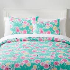 Pottery barn home interior stylist and floral designer nico de swert presents some easy floral decorating ideas. Preppy Floral Girls Duvet Cover Pottery Barn Teen