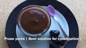 Best Remedy For Constipation Prunes Puree Baby Food 4m Homemade Organic Prune Puree For Baby Youtube