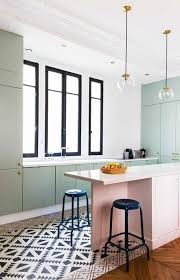 Black And White Kitchen Flooring Ideas These Black And White Kitchen Floor Ideas Are Simply Mesmerizing Hunker In 2020 White Kitchen Floor Trendy Kitchen Tile Kitchen Flooring